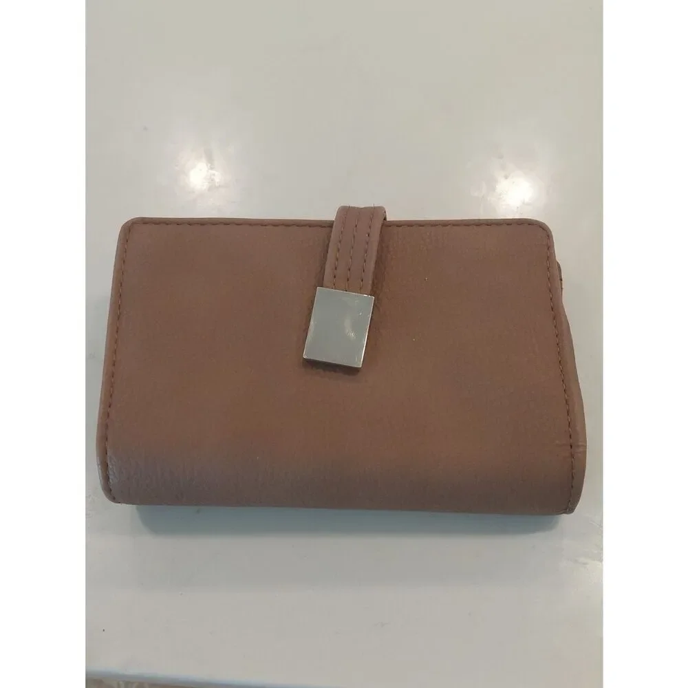Safe Keeper Structured Taupe Women's Wallet with Gold Detail....NEW